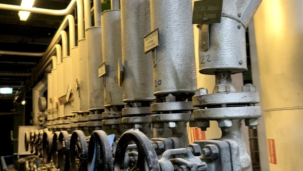 Innenraum der Muellverwertungsanlage