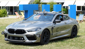 Source: THI Illustration of a BMW M8 test vehicle, which is used for the real tests. Source: THI