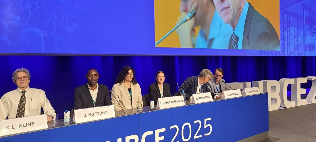 Joshua Ngetuny während einer Panel Diskussion auf der EUBCE