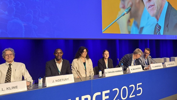 Joshua Ngetuny during a panel discussion at the EUBCE